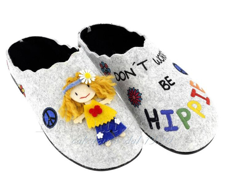 SABATINI S4169 CIABATTA PANTOFOLA MARISA in FELTRO col