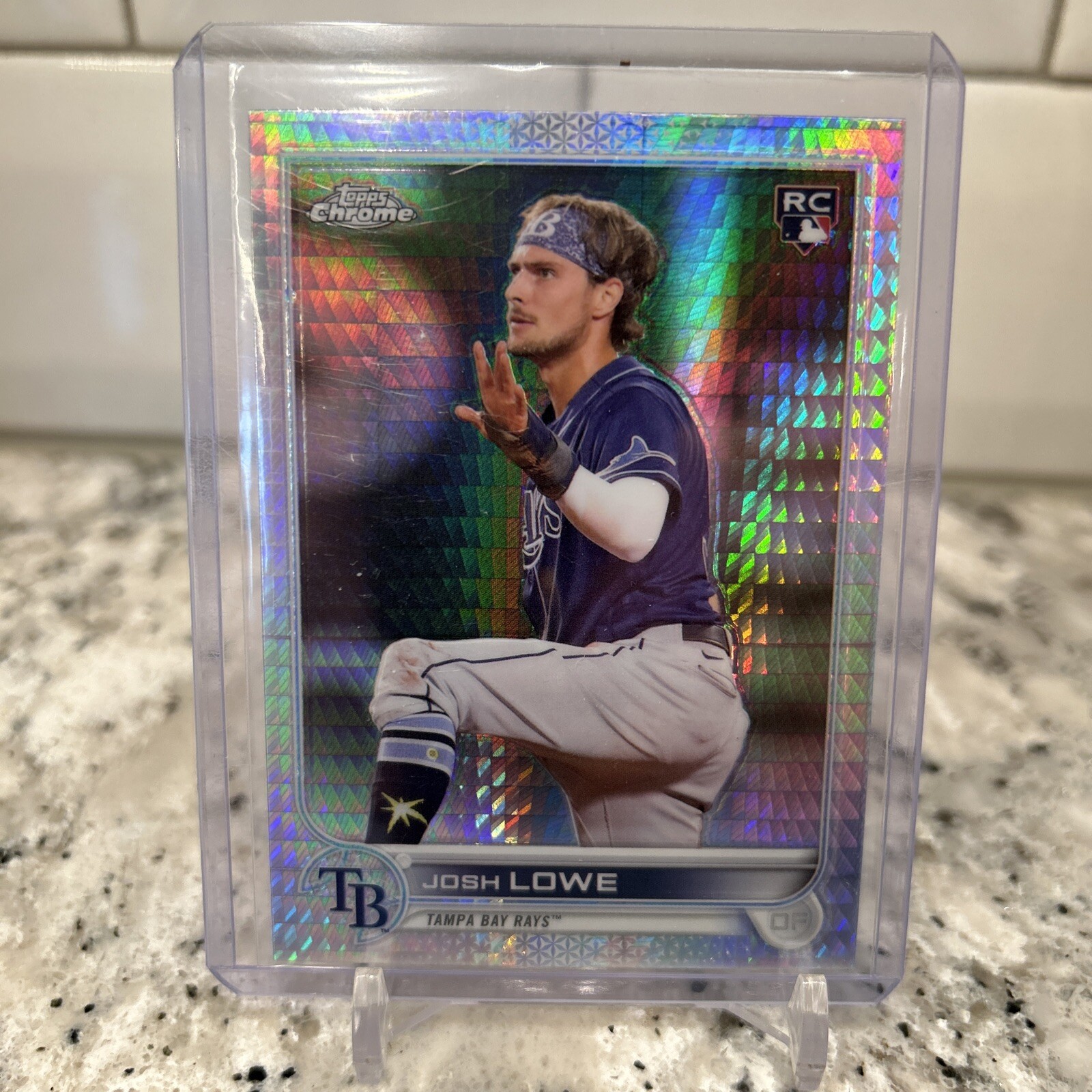 2022 Topps Chrome Sonic Josh Lowe Prism Refractor Rookie Card #83 🔥Rays RC
