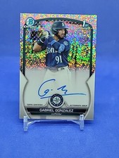 2023 Bowman Chrome Gabriel Gonzalez 1st Auto Speckle Refractor /299 