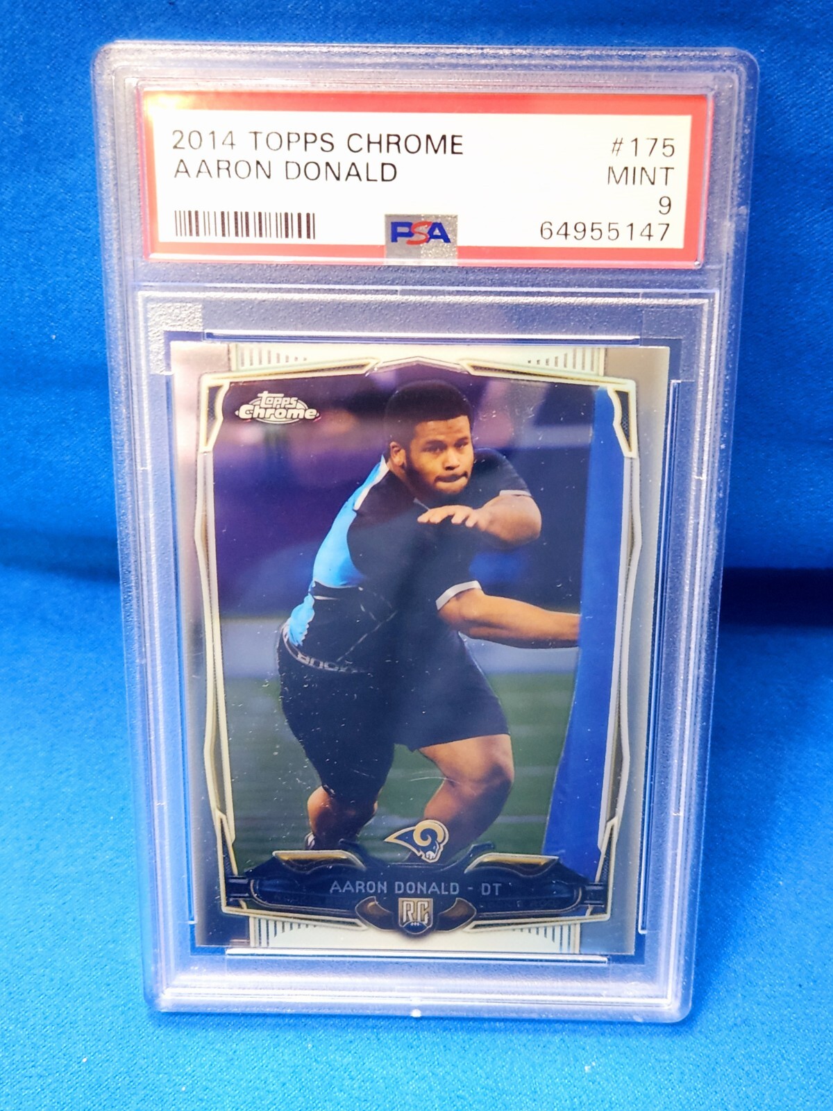 AARON DONALD 2014 TOPPS CHROME #175 PSA 9