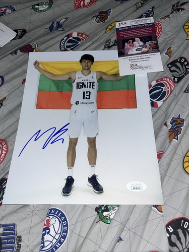 Matas Buzelis signed 8x10 Foto handsigniert NBA G League Ignite JSA COA