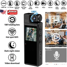 Mini WIFI Camera Pen HD 1080P Video Recorder Clip Body Portable Nanny Cam IR LCD