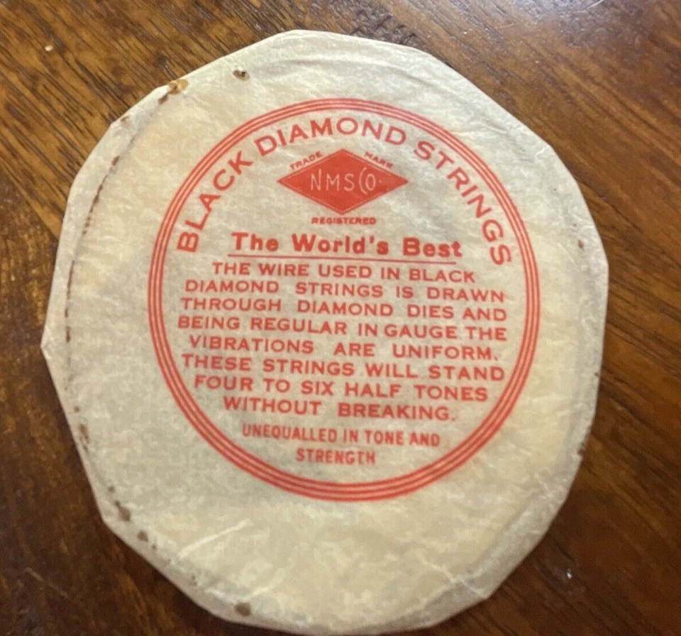 Vintage N.M.S. Co. Black Diamond Violin Two D Strings In Original package - Image 2 of 4