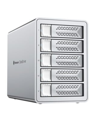 5 Bay Festplattengehäuse Daisy-Chain, Type C 10Gbps Aluminum Externe Festplatte