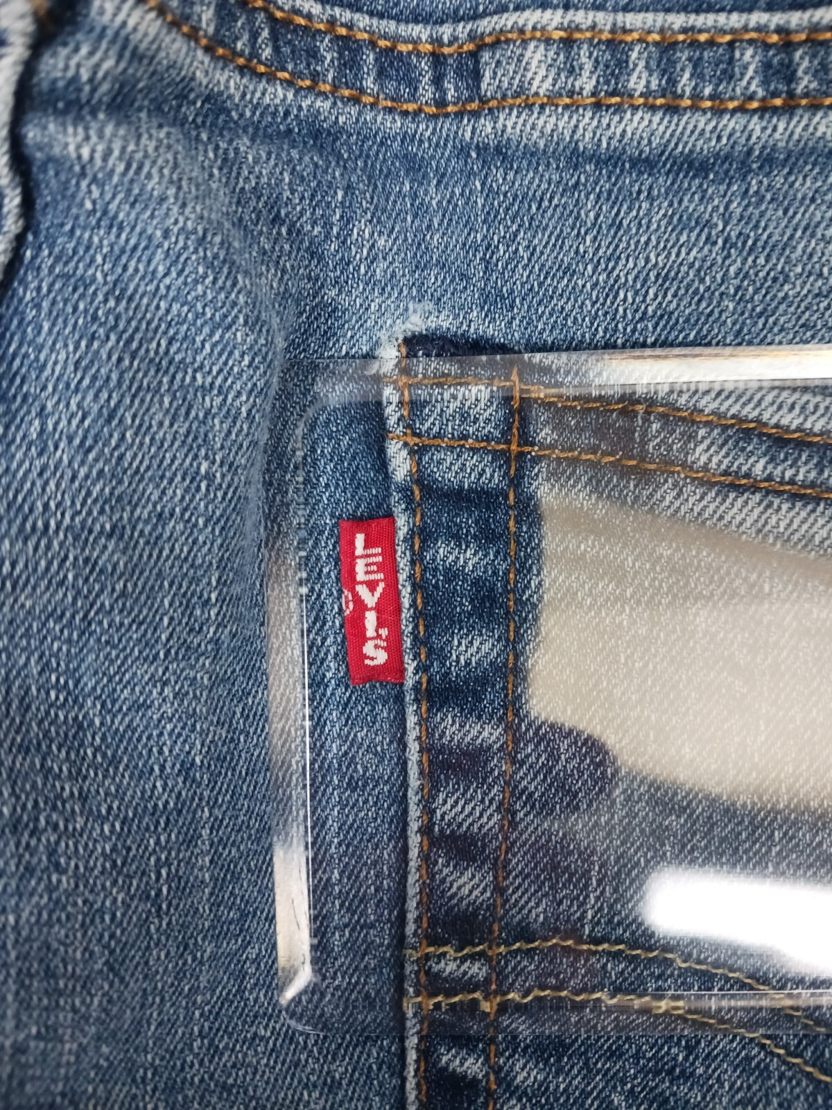 Levi's Premium 514 Big E Leather Patch Waterless … - image 9