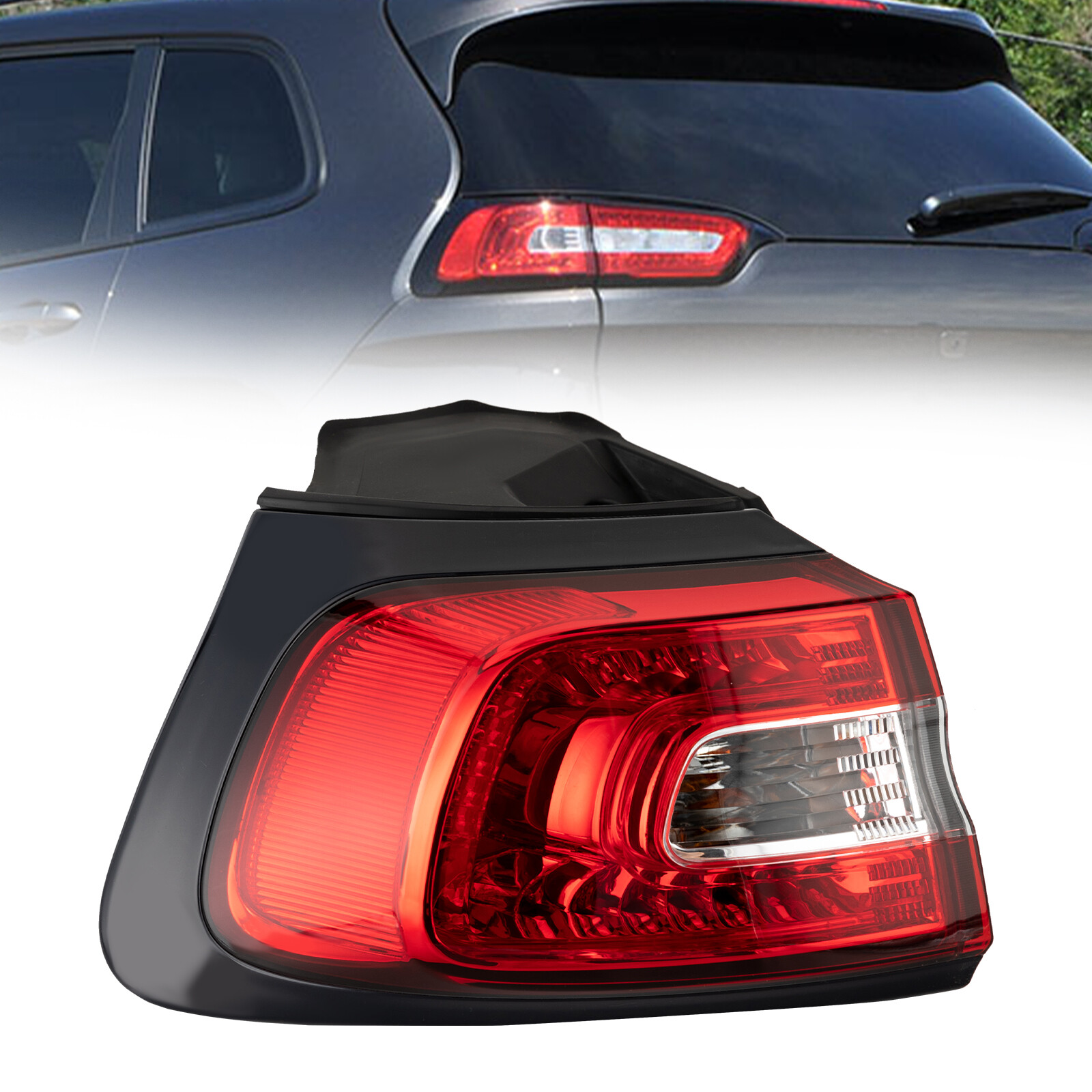 Left Tail Light For 2014-2018 Jeep Cherokee Halogen Driver Side Outer Rear Lamp