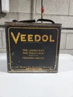 Veedol Slim Motor Oil Can ~ Rare ~ Vintage ~ Metal ~ Gas/Oil Advertising