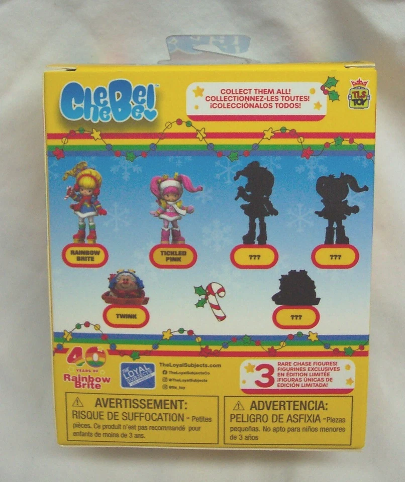 Rainbow Brite зимний праздник погони блестящий CHEEBEE ПВХ пластиковая игрушка фигурка новый - Изображение 3 из 3