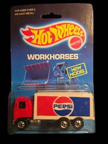 Vintage 1988 Hot Wheels Workhorses #2806 Pepsi Highway Hauler Truck