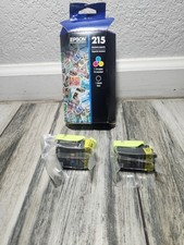 Epson Genuine 215 Combo Pack Black/Tri Color Ink Cartridges Expires 04/2028 New