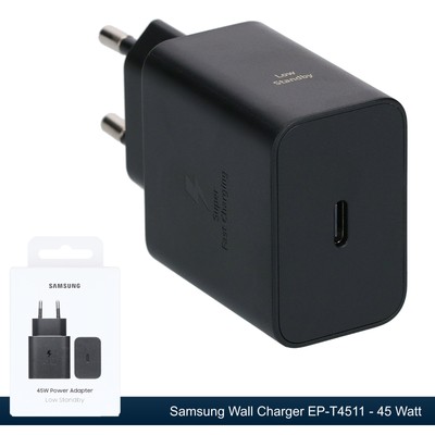 Original Samsung USB-C Netzstecker EP-T4511 Schnellladeadapter 45 W Fast Charger