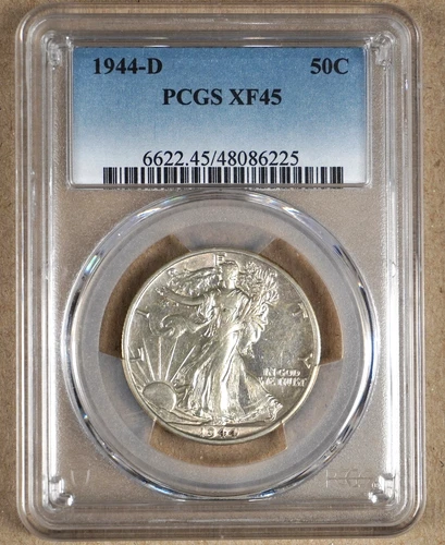 1944-D WALKING LIBERTY HALF DOLLAR PCGS XF45 086225