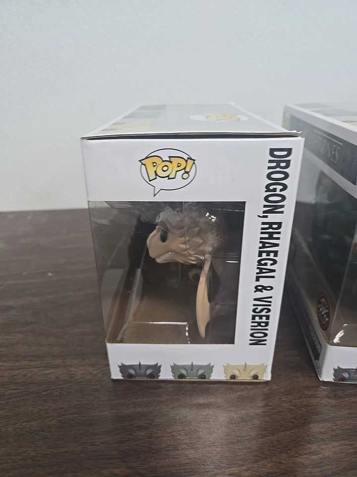 Funko Pop! 2 Game of Thrones Drogon Rhaegal & Viserion Metallic - Image 3 of 4
