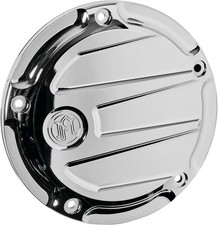 Performance Machine Scallop Derby Cover - Chrome Motorcycle Street Bike