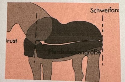 Nikken Pferdedecke NEU extragroß 205 cm
