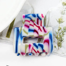 Bgffuy Leopardo Corea Acetato Hollow Colorato Mini Artigli per Capelli Granchio 