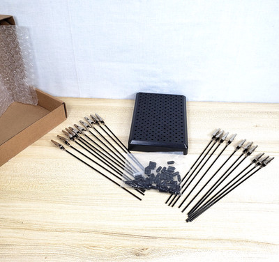 Model Painting Alligator Clip Sticks 20PCS with Stand Base 1PCS for Airbrush