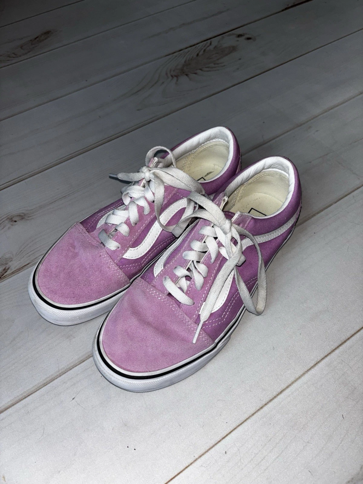 VANS Sneakers. FURGONE. Unisex uomo 5 5. Donna 7 5 camoscio viola rosato indossato una volta