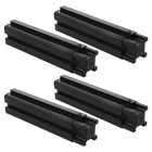4Pcs Plastic Planter Box Stand Legs for Raised Garden Bed Foot Replacement Black