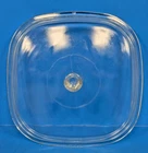 PYREX P-10-C-1 Clear Glass Square Replacement Lid ONLY EX. Cond.