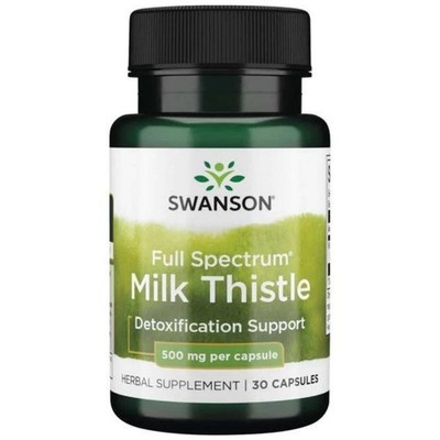 Swanson Milk Thistle Vollspektrum Distel 500 mg - 30 Kapseln