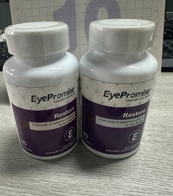 EyePromise Restore Supplement-Complete Macular Health Formula-60 Softgels-2x US.
