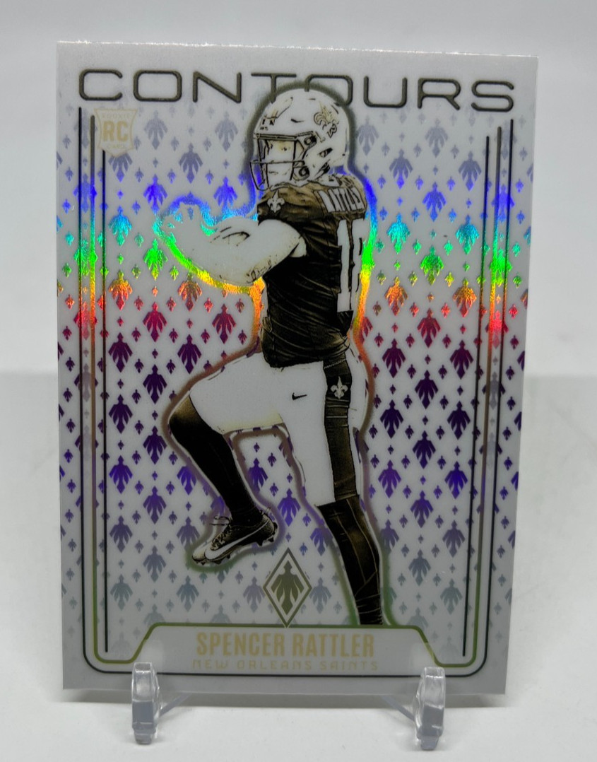 2024 Panini Phoenix Spencer Rattler Contours Purple #CON-SRR RC