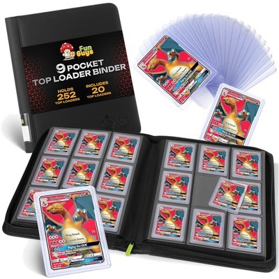 Protective Zippered Trading Card Holder - 252 Cards