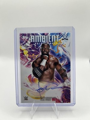 Oba Femi 2025 Topps Exalted Ambient Autographs WWE #APA-OBA