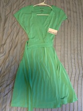 Nine West Wrap Dress Size Small Green