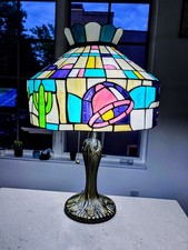 *RARE* Taco Bell Lamp -- Tiffany Style Desk Lamp with Pull Chains