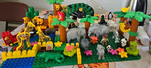 Lego Duplo XXL Zoo🐳🐴🦒 Mit 2 XXL PLATTEN 