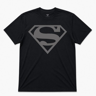 SUPERMAN ORIGINAL LOGO T SHIRT BLACK TEE OFFICIAL ITEM | eBay