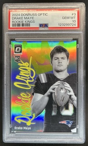 2024 Panini Donruss Optic Drake Maye Kings RC #3 Patriots PSA 10 GEM MINT Rookie