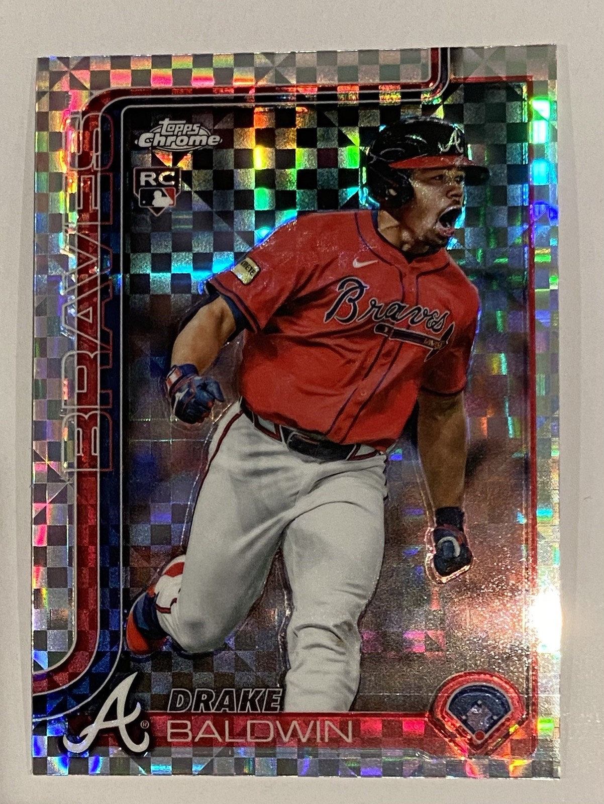 Drake Baldwin 2025 Topps Chrome Update X-Fractor #USC96 Atlanta Braves (RC)