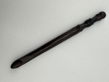 Beautiful Hand carved BURMESE BLACK WOOD YARN CROCHET HOOK size N