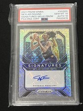 2021 Panini Prizm WNBA Signatures Skylar Diggins-Smith Mojo Auto /25 PSA 10