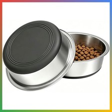 Stainless Steel Dog Bowls, 3.8 Cup, 2 Pack, Non-Slip  Durable