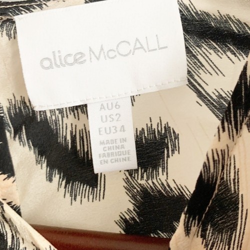 Alice McCall Animale Ruched Silk Crepe Ruched Dress 2 NEW - Picture 7 of 9