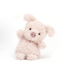 Jellycat Little Pig Pink Plush Doll Christmas Gift Stuffed Animal Tag + Dust Bag