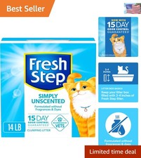14 lb Simply Unscented Clumping Cat Litter with Activated Charcoal Technology