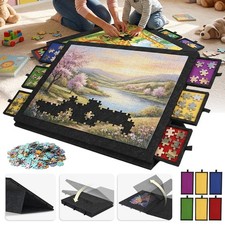 Puzzlebrett Puzzletisch Filz-Puzzletisch Klappbar Verstellbar F&uuml;r 1500 Teile