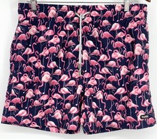 Trunks Men's Swim Board Surf Shorts Size Large L Pink Flamingo Quick Dry NWT New