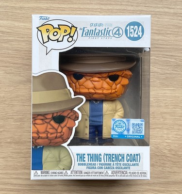 Funko Pop Marvel Fantastic Four The Thing Trenchcoat #1524 + Free Protector