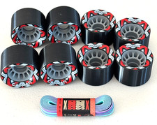 Radar Cayman 62mm Quad Roller Derby Wheels  Criss Cross Riedell Derby Laces