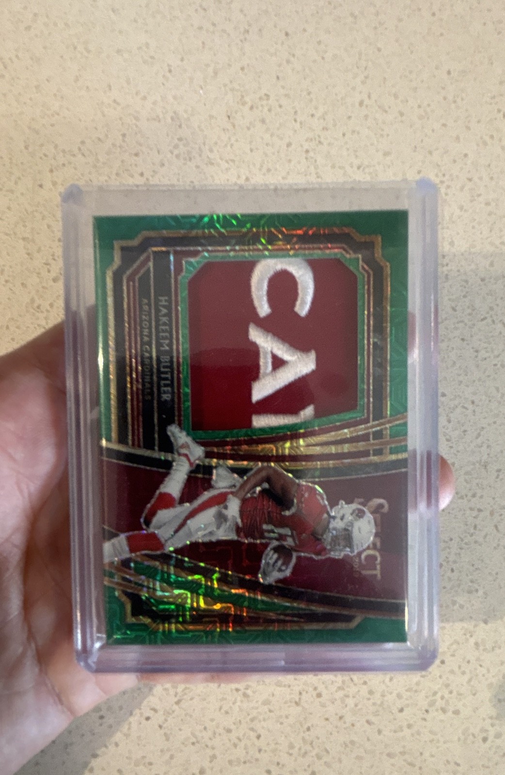 2019 Panini Select - Jumbo Rookie Swatches Hakeem Butler #29 Green Prizm /5 