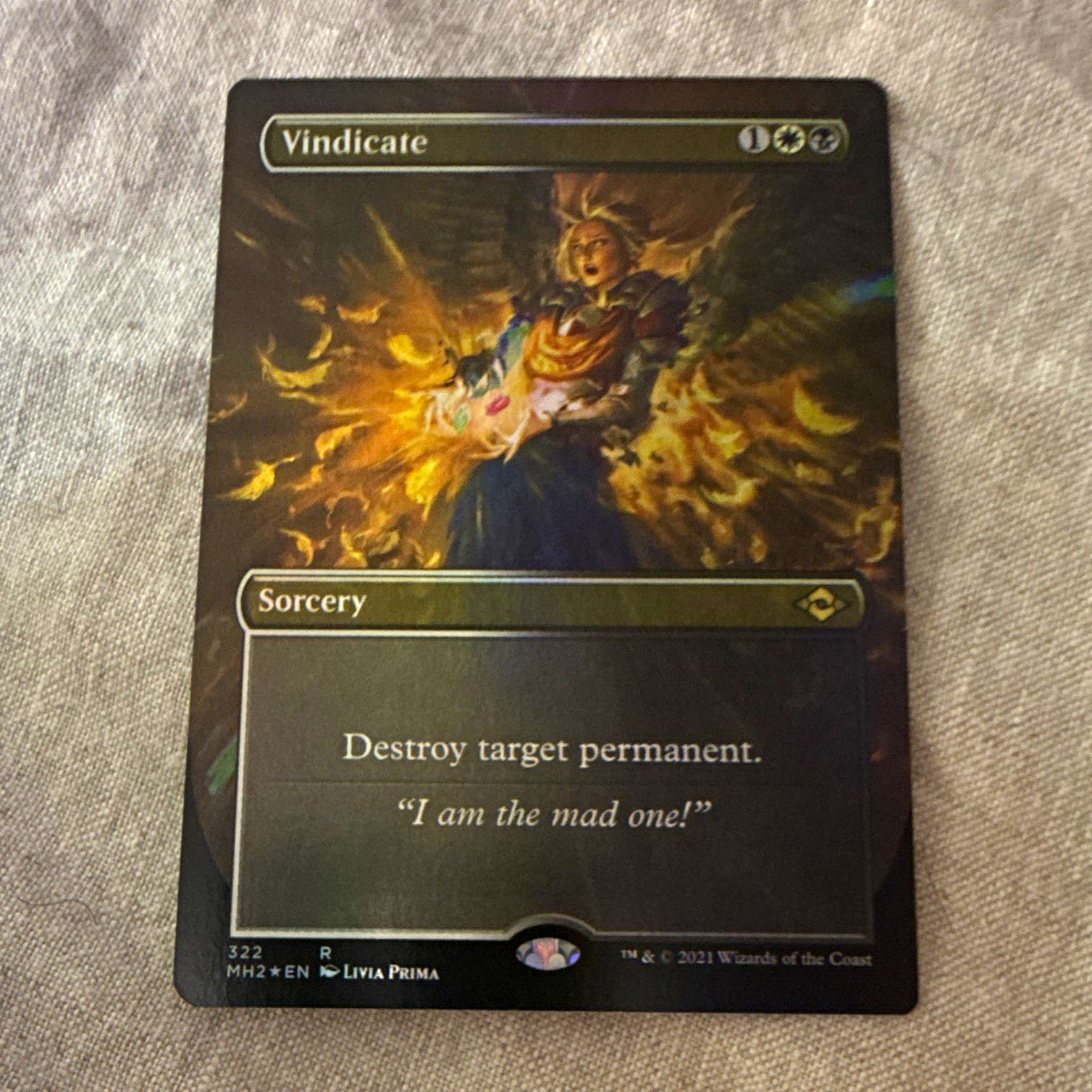 Wizards of the Coast Vindicate 322 Modern Horizons 2 Borderless Rare Reg EN