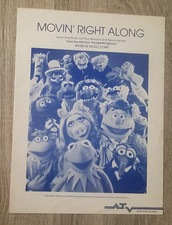 MOVIN' RIGHT ALONG Sheet Music THE MUPPET MOVIE Piano/Vocal/Guitar 1979