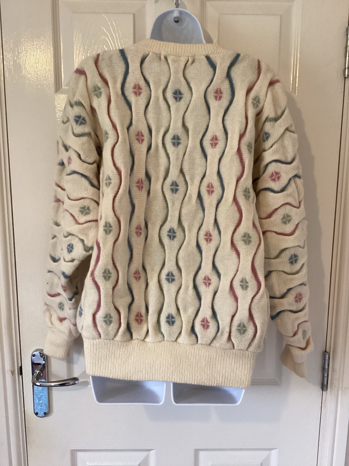 Vintage Jumpers One Size 12 14 100percent Shetland Wool 3D Warm Winter Jumper Tulchan image 4