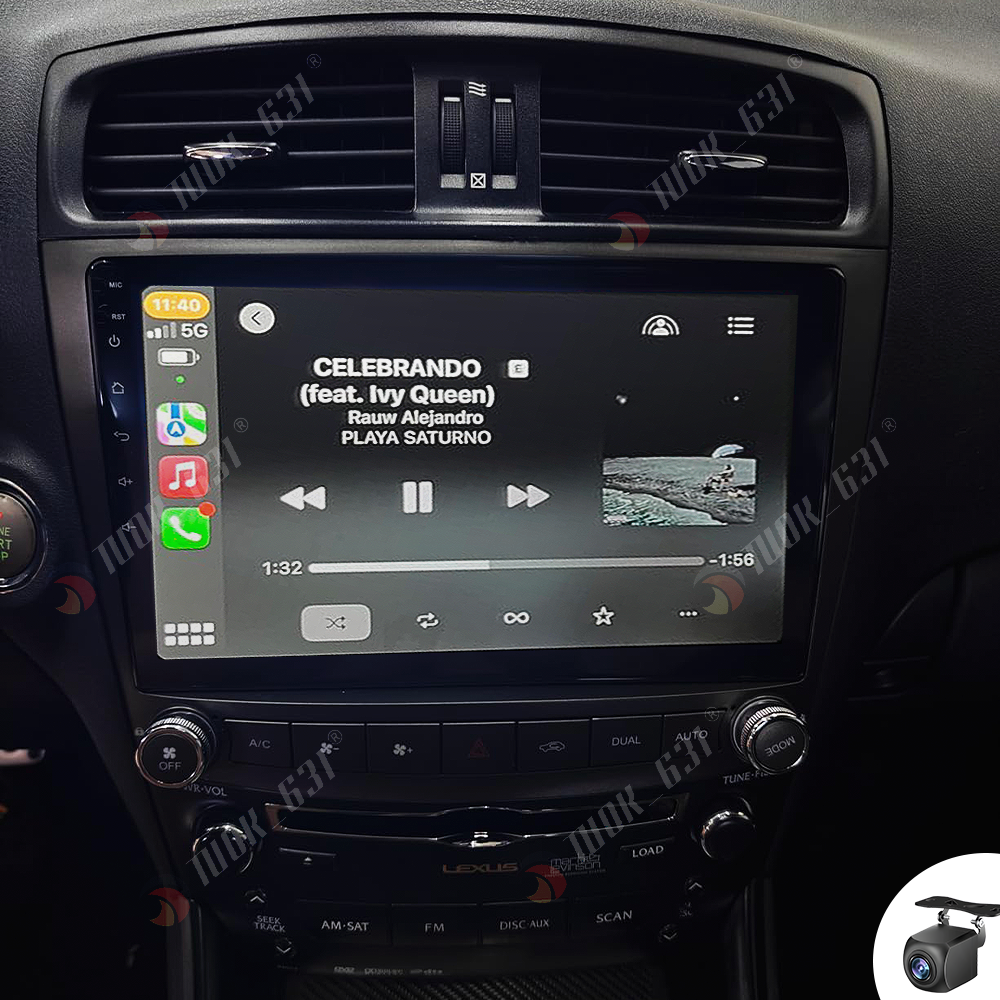 For 2006-2012 Lexus IS250 IS350 Android 13 Apple CarPlay Car